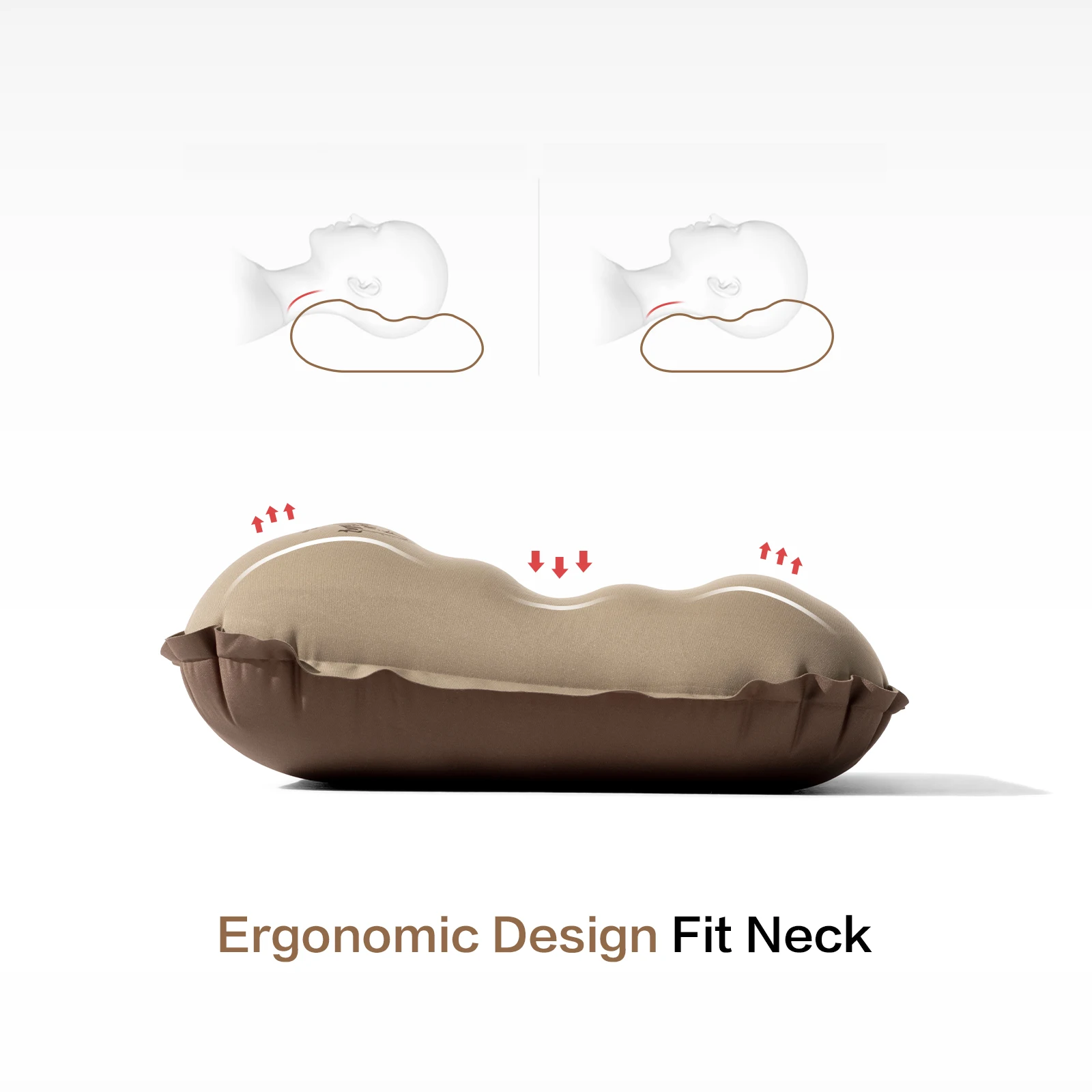 MOBI GARDEN Upgraded Portable Inflatable Pillow Air Pillow Camping Ultralight Hiking Sleep Outdoor Compressible Travel