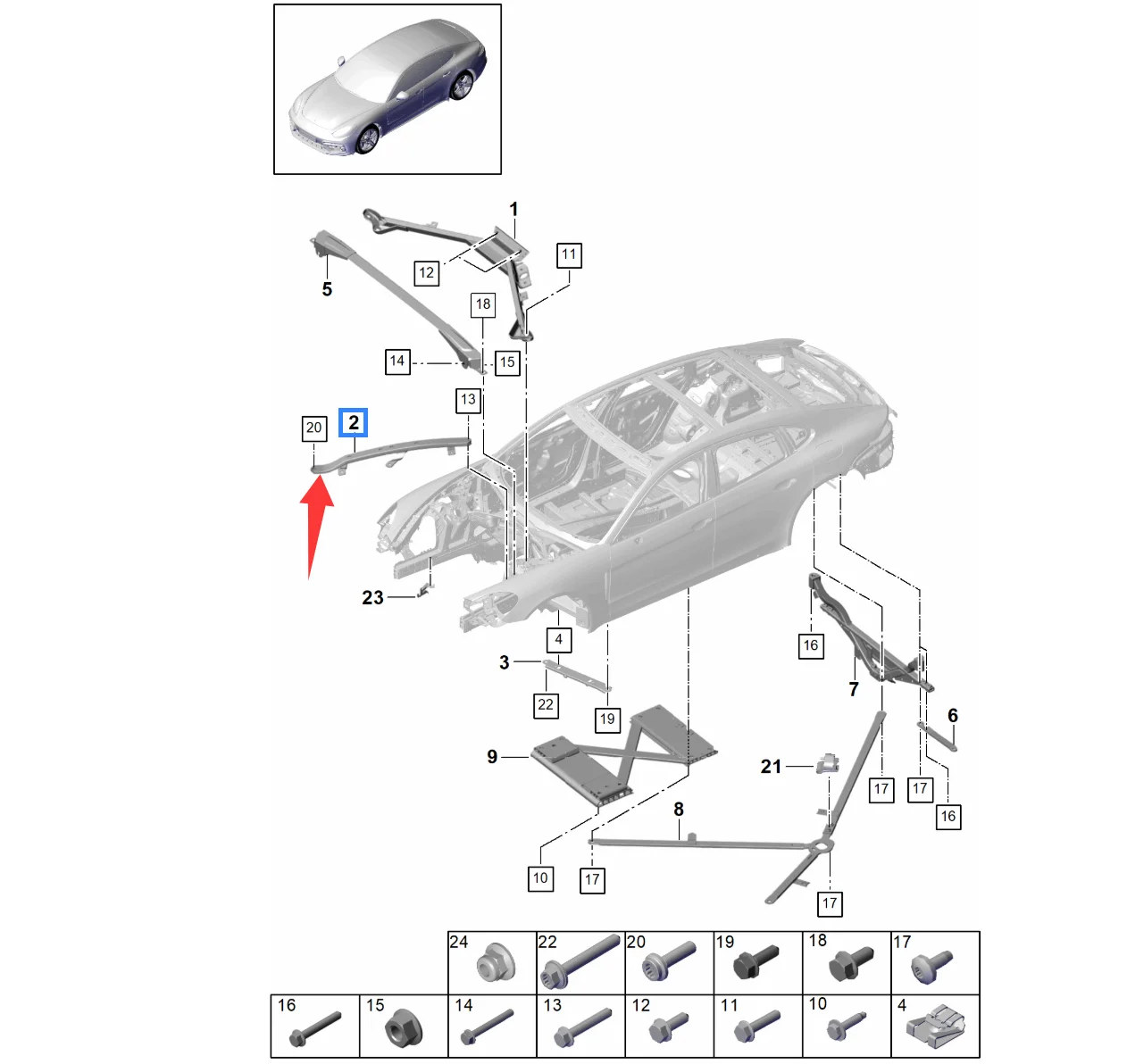 포르쉐 파나메라 971 2017-  PAE805477 9A780547702 971805477D 또는 PAE805478 9A780547802  971805478D에 적합한 지지대 부품