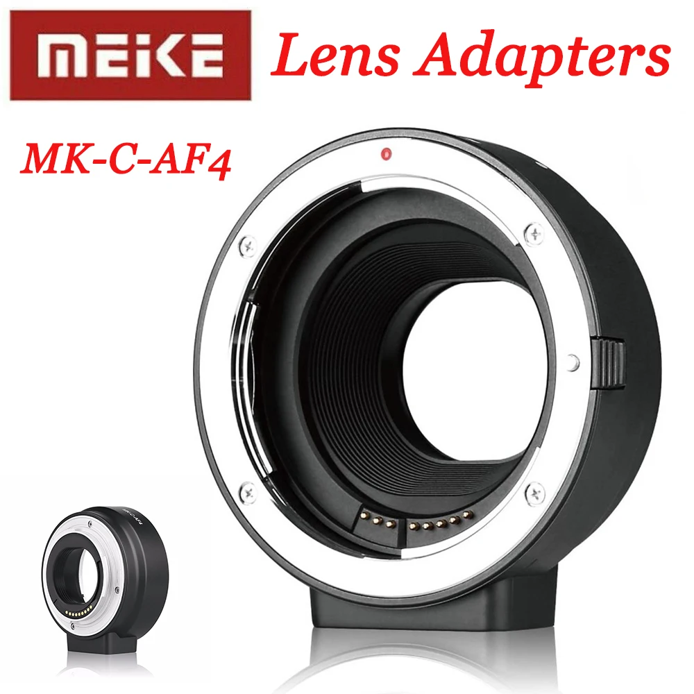 Meike MKCAF4 Lens Auto Focus Adapter Mirrorless Camera Lens Mounts Tubes for Canon EF EFS