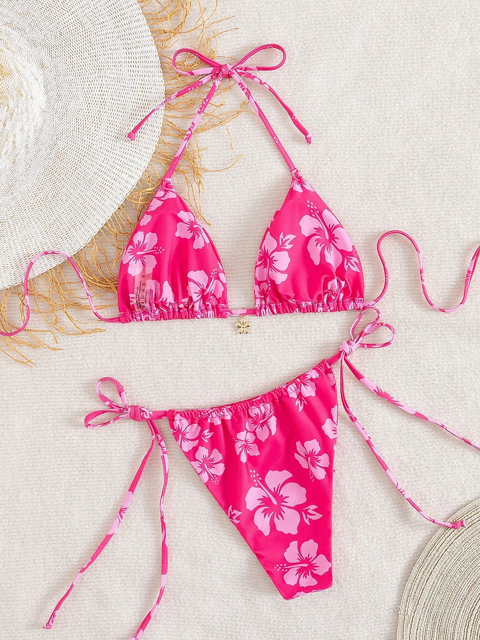 Costume da bagno donna micro bikini - Dettaglio lacci