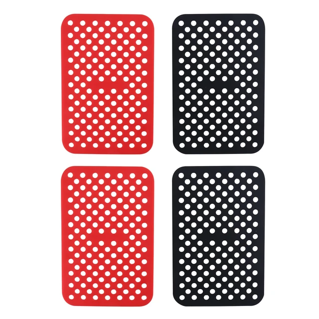 Reusable Silicone Air Fryer Liners for Ninja Foodi Dual Air Fryer DZ201,  Non-Stick Air Fryer Accessories Parchment Paper 