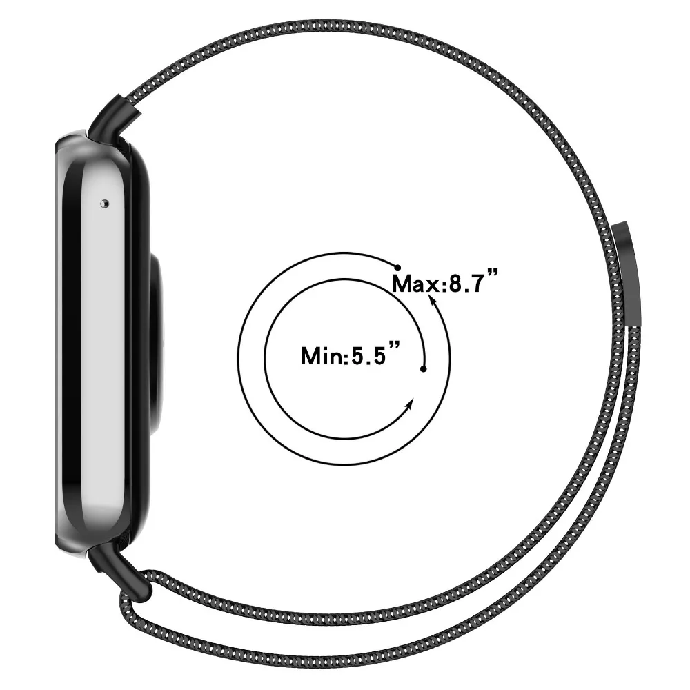 Magnetic Metal Milanese Loop Strap