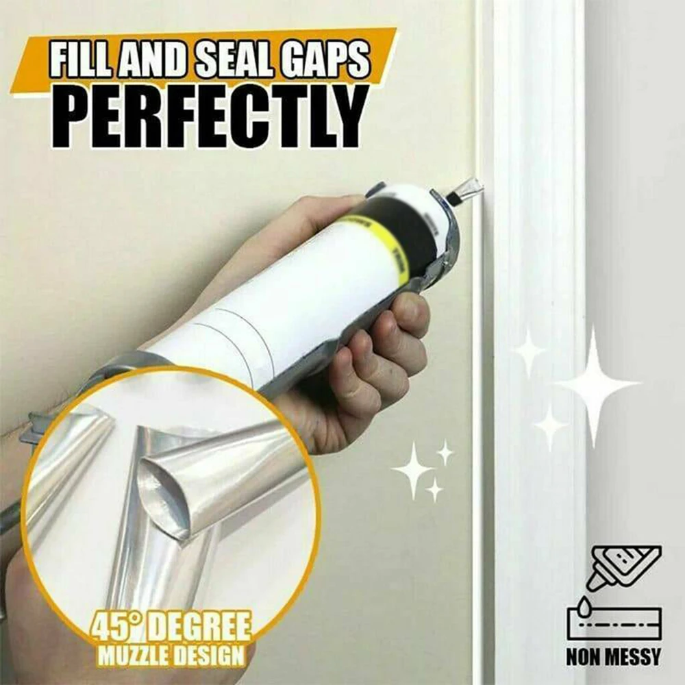 14PCS Stainless Steel Caulk Nozzle Glue Gun Nozzles Silicone Sealant Finishing Tool caulking tools caulking gun nozzles caulking nozzle