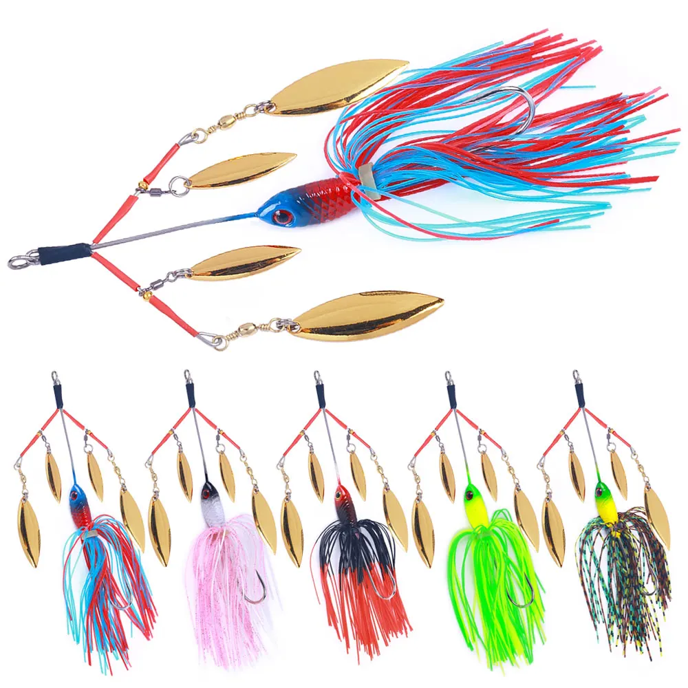 1 Pcs Spinnerbait Wallet Bait Multirota Spinners Spoon Bait For Pike 1 Pcs Spinnerbait Wallet Bait Multirota Spinners Spoon Bait For Pike
