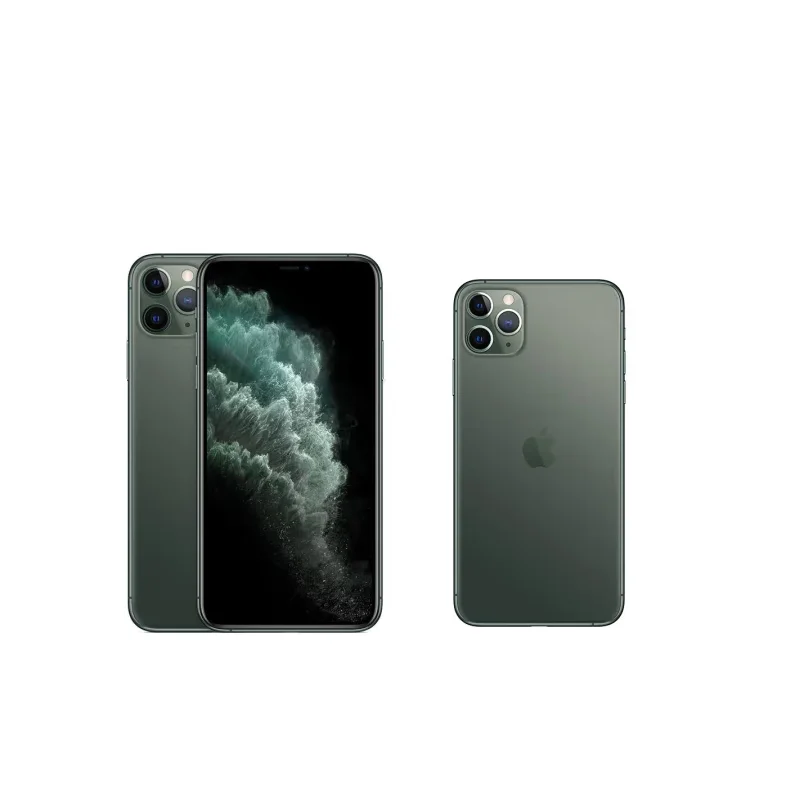 Original Apple 11 pro max 64/256/512GB ROM Unlocked Smartphone With Face ID A13 Bionic chip 6.5 inch OLED Screen 12MP Camera NFC