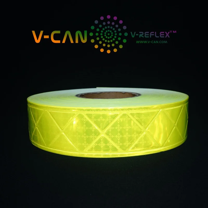 맞춤형 제품 V-Reflexite 글로스 PVC 반사 테이프, 하이 비스 재킷, 안전 착용, EN ISO 20471