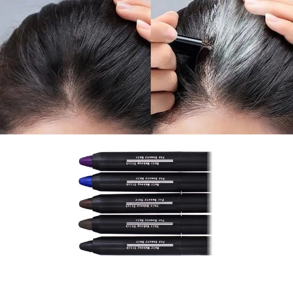 Beauty Hair Pencil Safe Ingredient Pen Shape Design Lightweight Hair Touch up Chalk Stick Easy to Clean