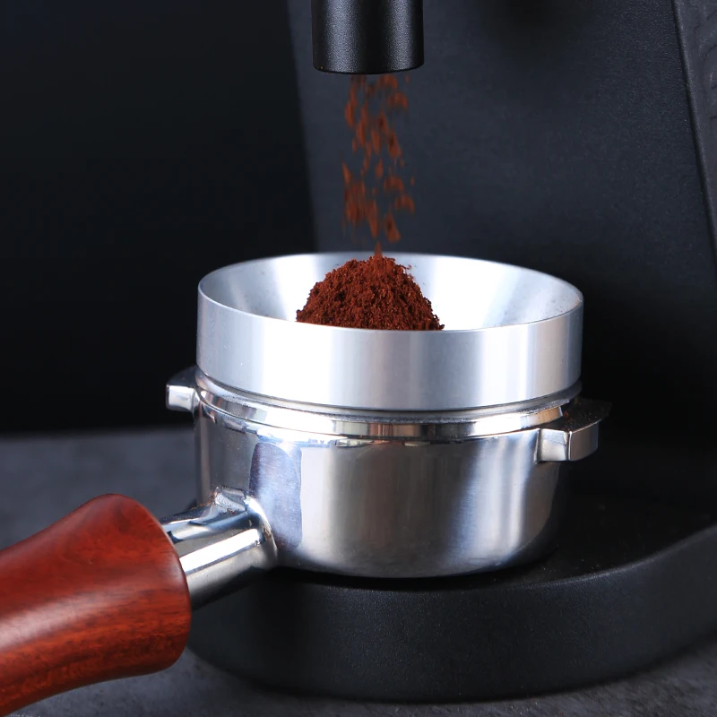 Espresso Tools 51/53/58mm Aluminum Alloy Portafilter Dosing Funnel Magnetic Dosing Ring