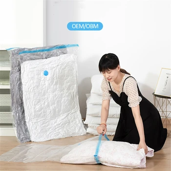 편리한 진공 보관 가방, 가정용 투명 접이식 의류 정리 인감, 압축 여행 절약 가방 패키지