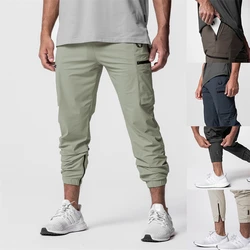 Men's Cargo pants Fitness Skinny Trousers Autumn Elastic Bodybuilding Pant Workout Track Bottom Pants Men Joggers Sweatpants