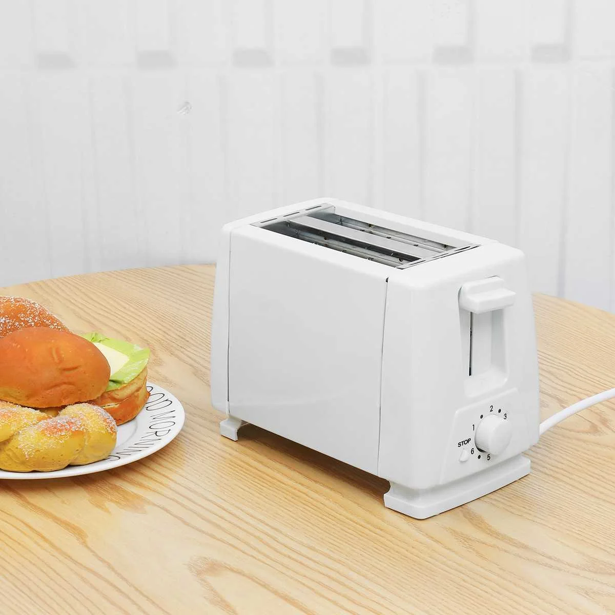 Electric Toaster Oven Household Electric Automatic Bread Baking Maker Breakfast Machine Toast Sandwich Grill Oven 2 Slices EU 3