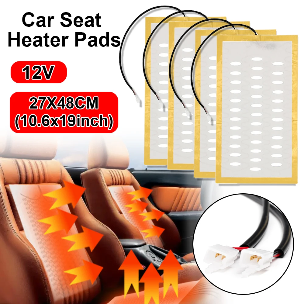 NEW-DC-12V-Built-in-Car-Seat-Heater-Kit-Fit-2-Seats-Universal-Alloy ...