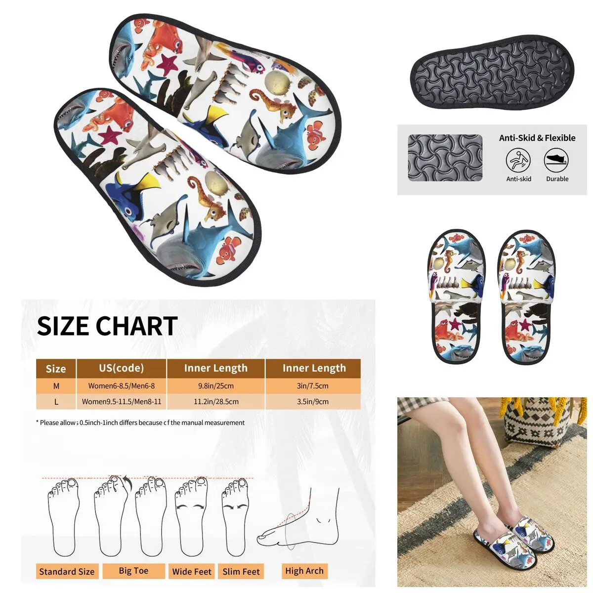 

Various Colorful Tropical Fish Men Women Furry slippers,fashion pantoufle homme Home slippers