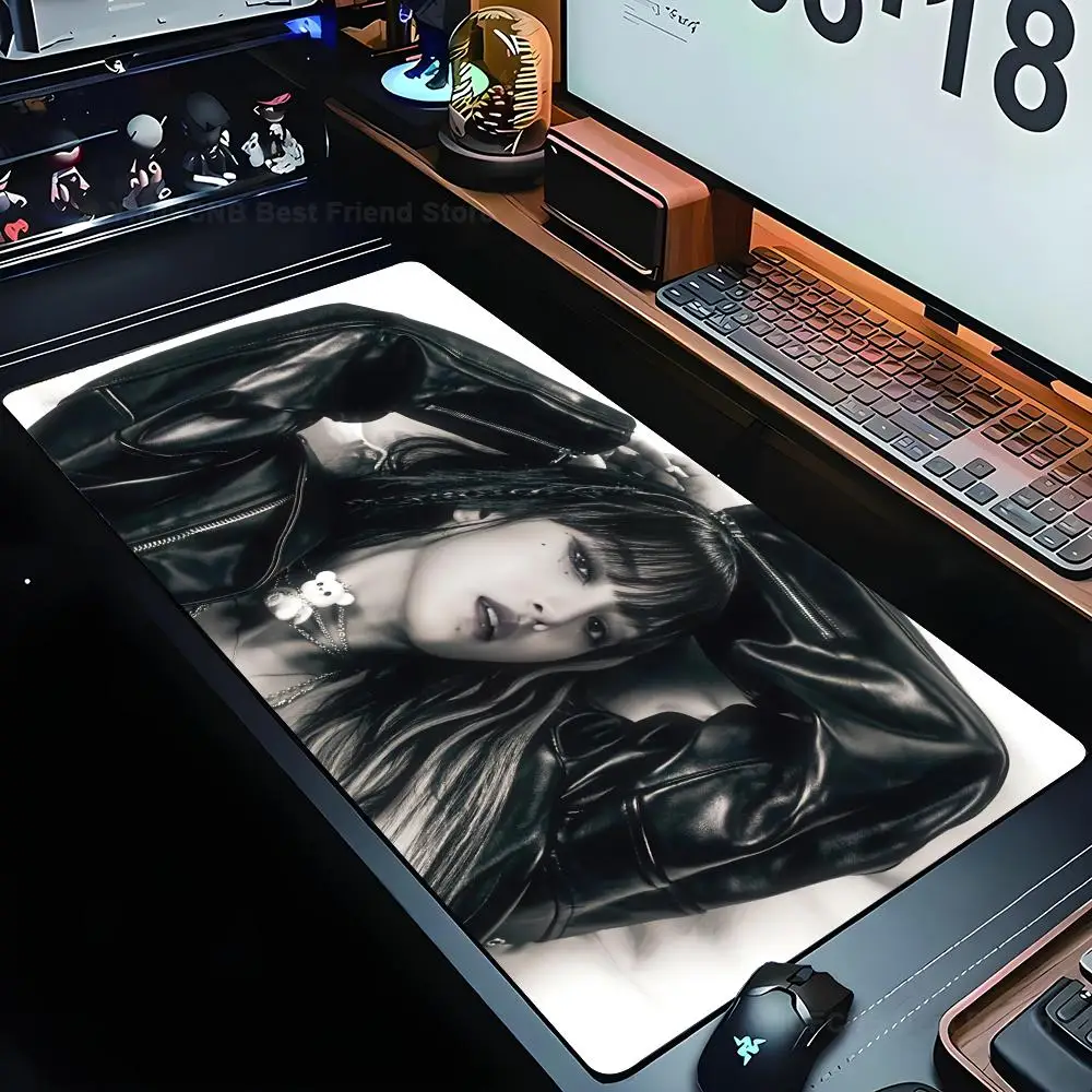 

Kpop G I-DLE Mousepad Large Computer Gaming Accessories MousePads Desk Mats Anti-slip Laptop Soft Mice Pad