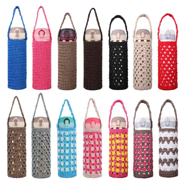 Water Bottle Cover Portable Water Cup Sleeve With Strap Reusable Water Bottle Carrier Bag Case Water Bottle Accessories