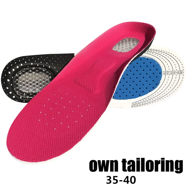 Premium Orthotic Gel Insoles Orthopedic Flat Foot Health Sole Pad For Shoes Insert Arch Support Pad For Plantar fasciitis Unisex Roes 35-40