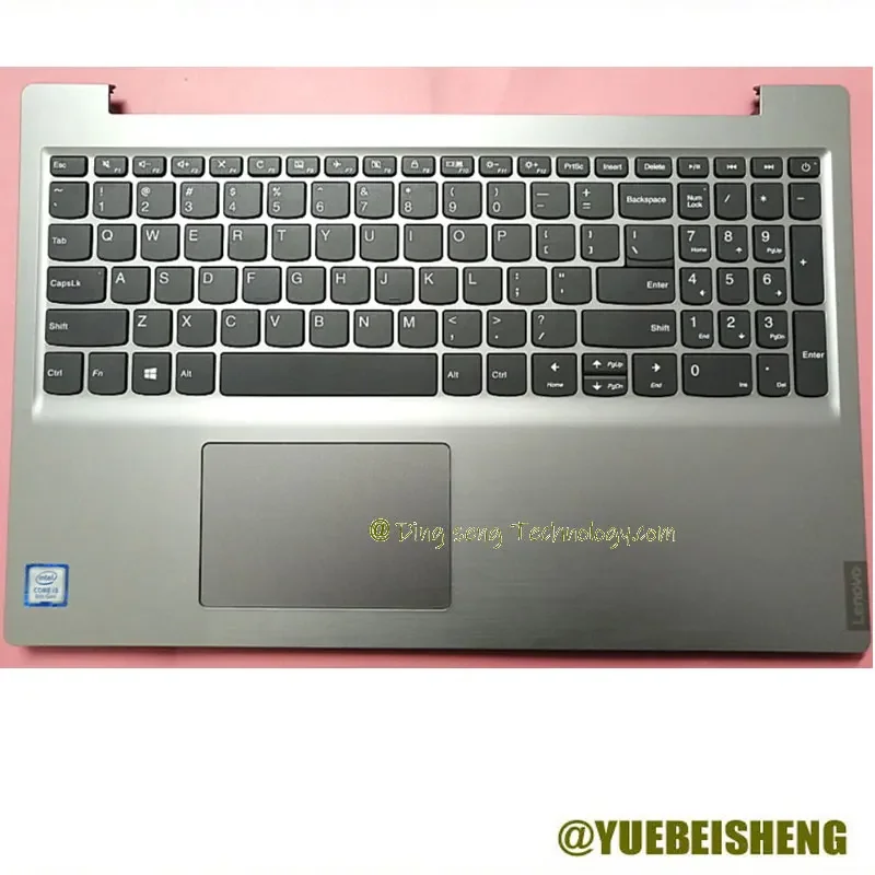 

YUEBEISHENG New for Lenovo 340C-15 S145-15 IWL IGM AST API IKB IIL Palmrest US Keyboard Upper cover Touchpad,Silver