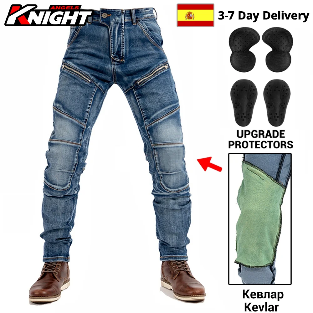 Pantaloni Moto Protezione Moto Motocross Jeans Rodilleras Moto Jeans Uomo Moto Motocross Pantaloni Quattro Stagioni Traspirante