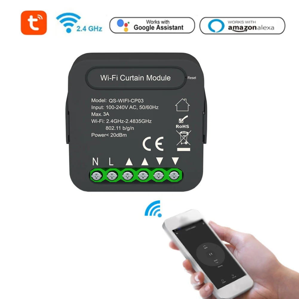 

Интеллектуальные Wi-Fi занавески Tu-ya, Swtich модульный для штор, модуль модификации занавески, дистанционное управление через приложение, поддержка голосового управления для Alexa Google Home