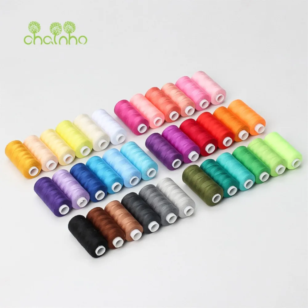 Chainho,Household 40S/2 Polyester Sewing Thread,Suitable For DIY Needlework & Sewing Machine,36 Color Available,400 Yard/Spool