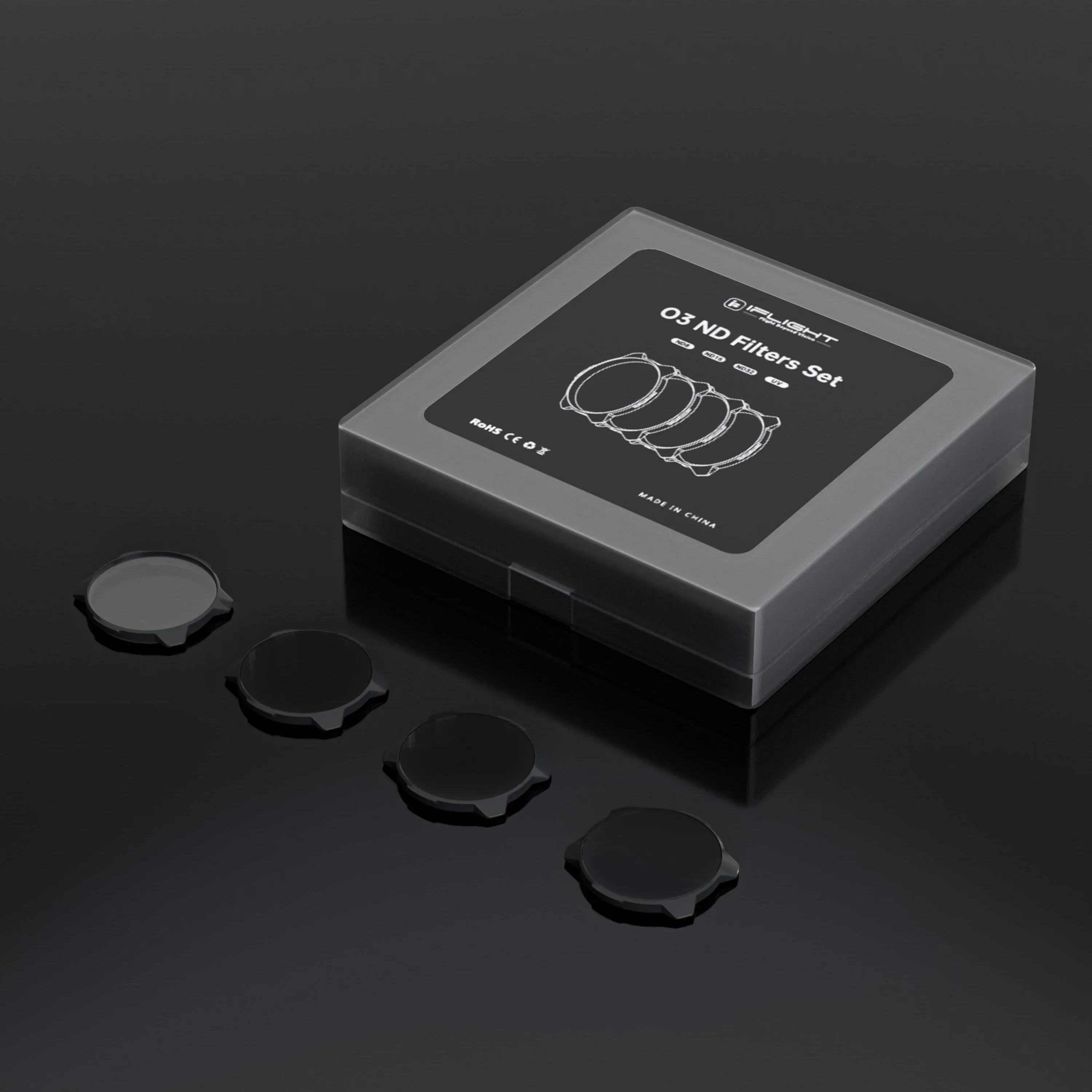 

Набор нейтральных фильтров IFlight UV ND8 ND16 ND32, алюминий с ЧПУ и белое стекло с высоким содержанием алюминия для Air Unit O3 FPV, для фристайла с большим радиусом действия