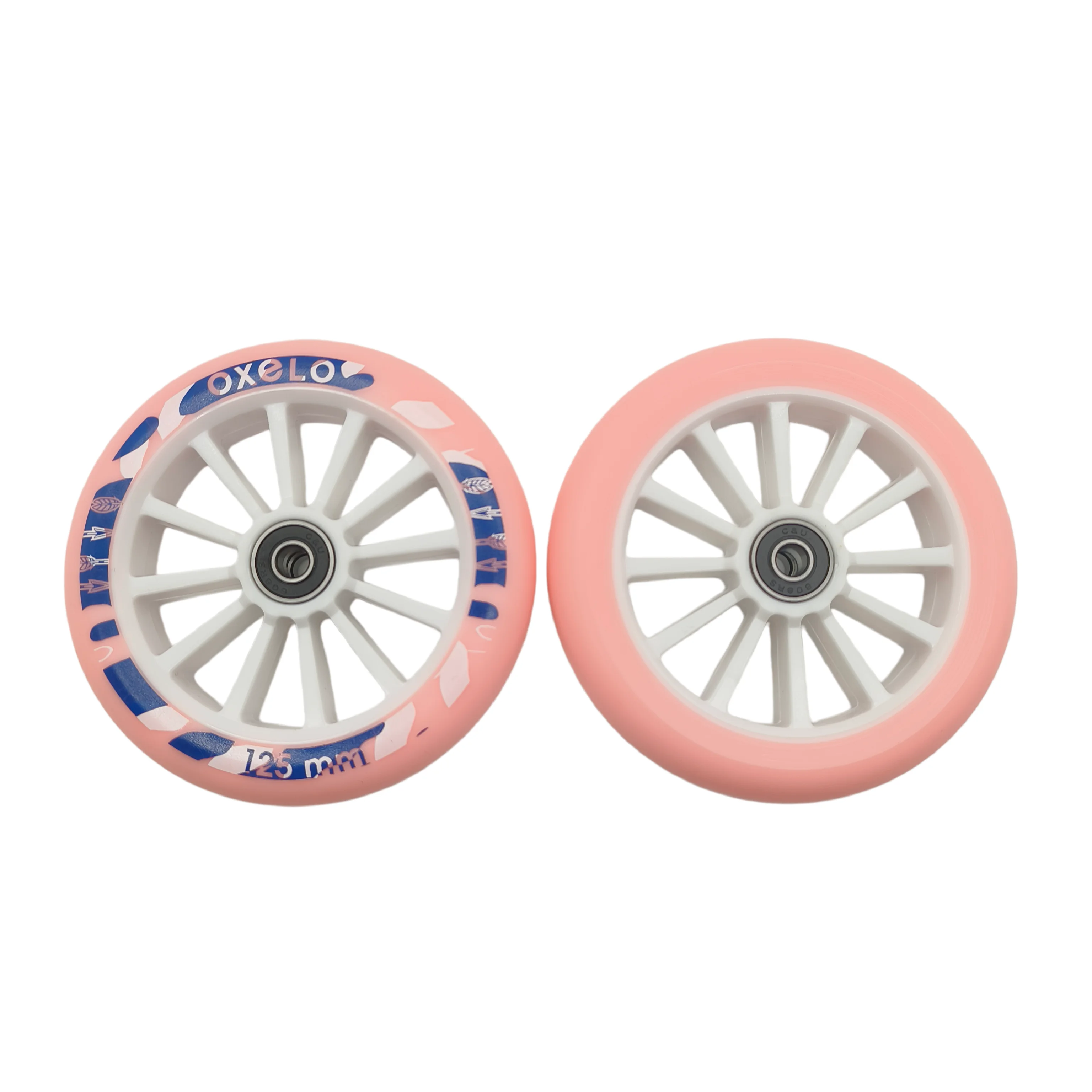 Premium Scooter Accessories: Versatile Skate Wheels, 2-Pack
