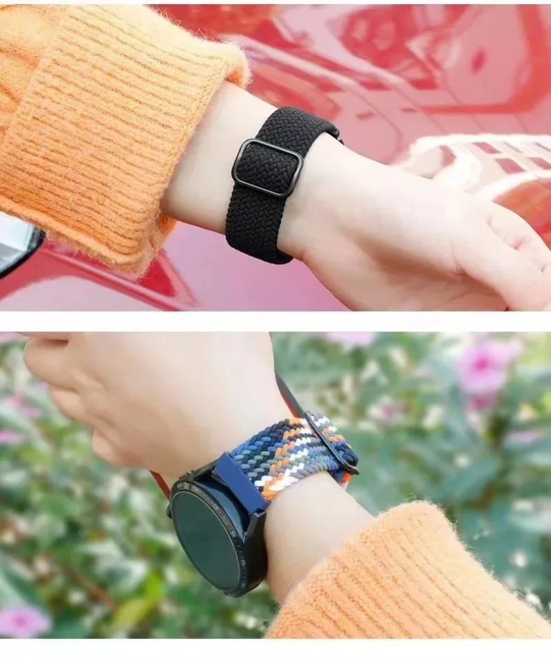 Breathable Comfortable Soft Nylon Watch Band, 20mm 22mm