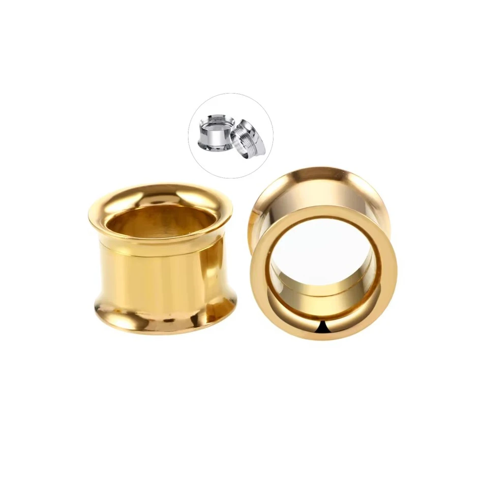 Stainless Steel Ear Plugs Tunnels Earring Gauges Piercing Tunnels Ear Expander Stretcher Body Jewelry 1Pair 2-30mm piercing jewelry body piercing earrings ear piercing jewelry metal jewelry body piercing jewelry body jewelry