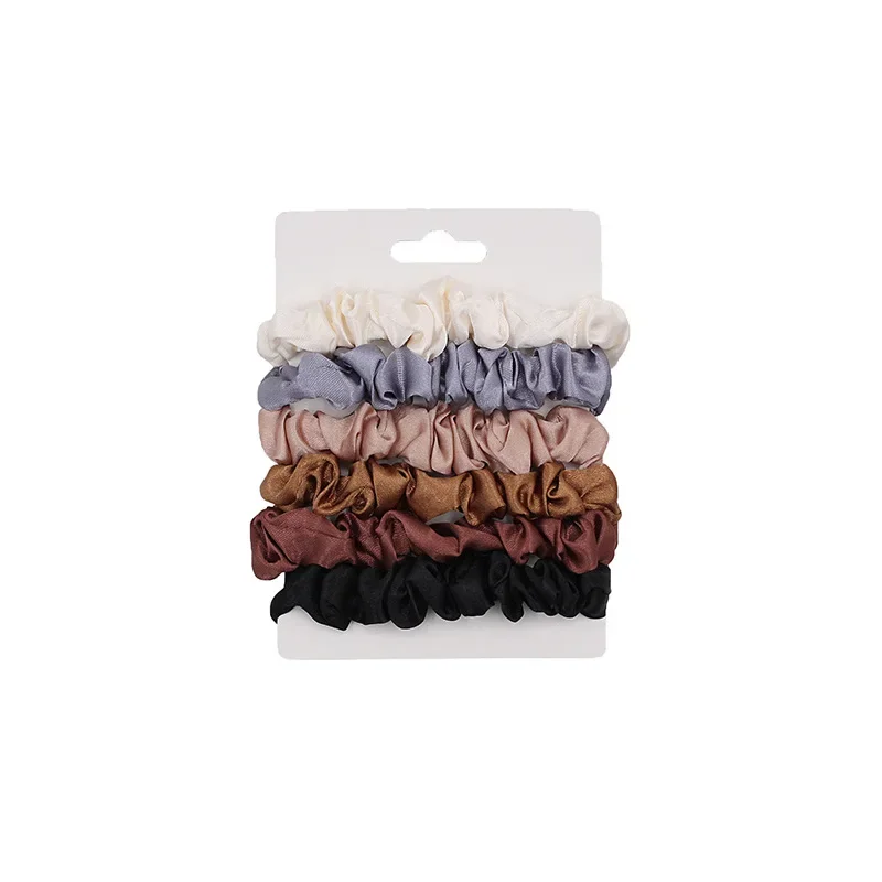 Elegant Minimalist Silk-Like Hair Ties for Women Leather High Ponytail Bands Versatile Rope Daily Office Party Use