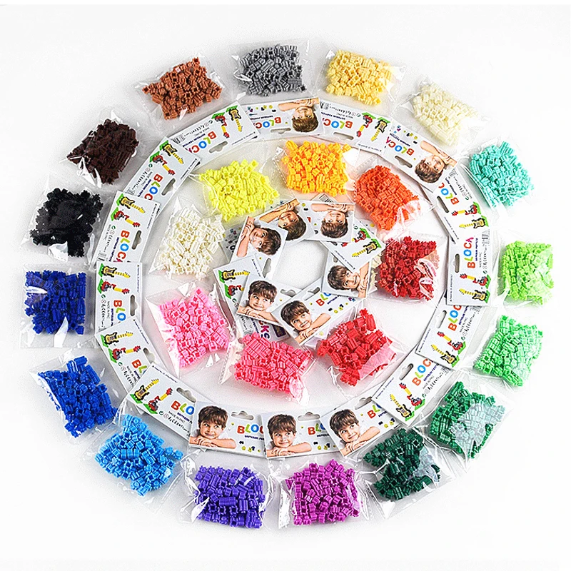 100pcs Snowflake Building Block Children Early Education Puzzle Toys Bullet Micro Diamond Assembling Building Blocks Toys DDJ