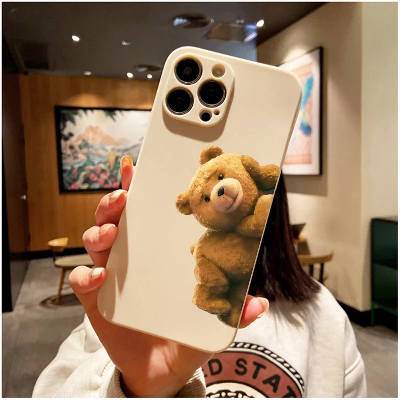 Adorable Ted Bear Soft Silicone Phone Case Cover