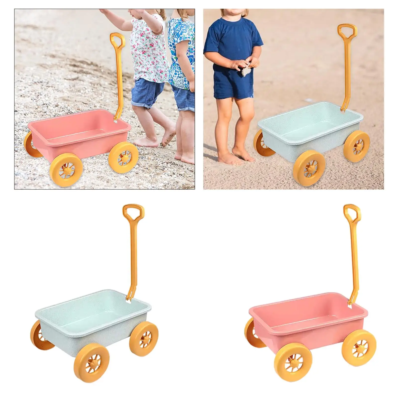 Kid Wagon Toy Outdoor Indoor Toy Beach Activities Children Wagon Cart Construction Vehicle for Outdoor Yard Beach Summer Indoor