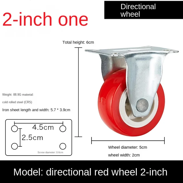 1 pcs 2 inch one red