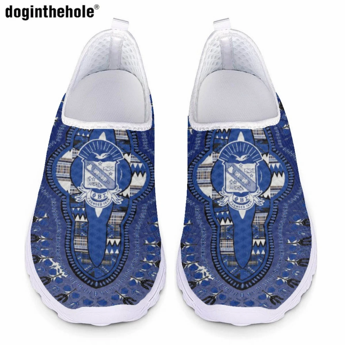 

Doginthehole Fashion New Women Casual Shoes Hot Phi Beta Sigma Sorority Lightweight Comfortable Flat Sneakers Summer Mesh Shoes