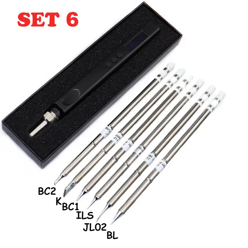 JV100 T12 OLED Mini Electric Soldering Iron Kit PD USB-C Repair Tool Adjustable Temp Portable Solder Welding Station Heat Pencil image 14