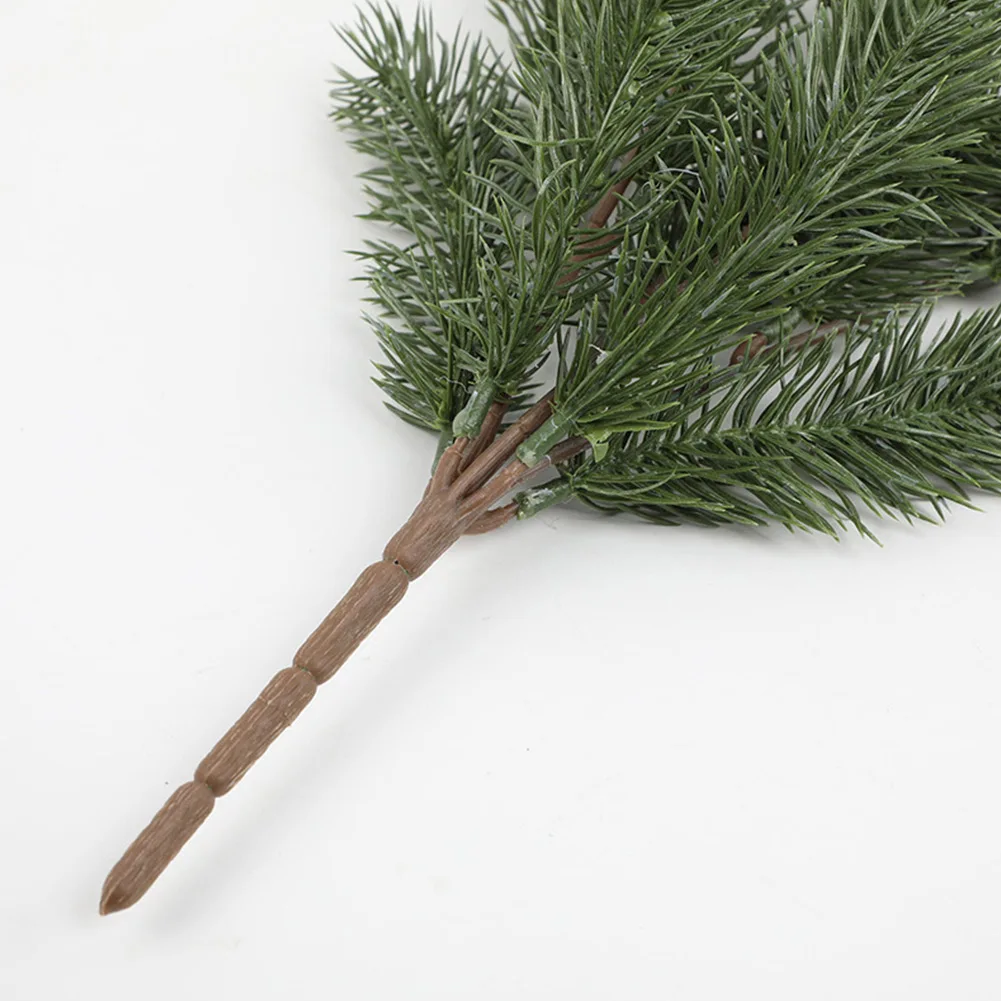 Description Picture 6 of itemArtificial Plants Simulation Christmas Tree Pine Branch Fake Leaf Wreath DIY Xmas Tree Home Decor New Year Ornament