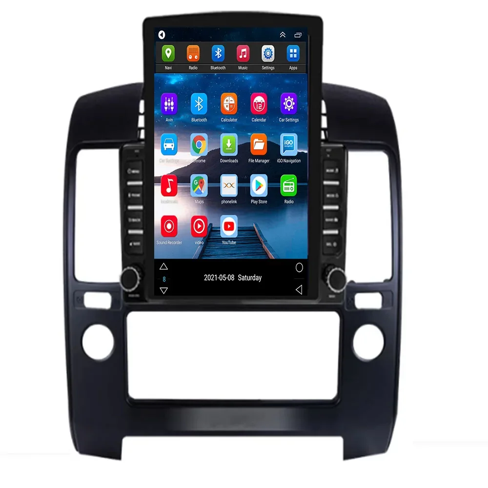 Per Nissan Navara 2004 + Android 13 8G + 128G Auto Radio Audio Video A/V Player Head Unit Con Gps Carplay Tape Recorder Cassette