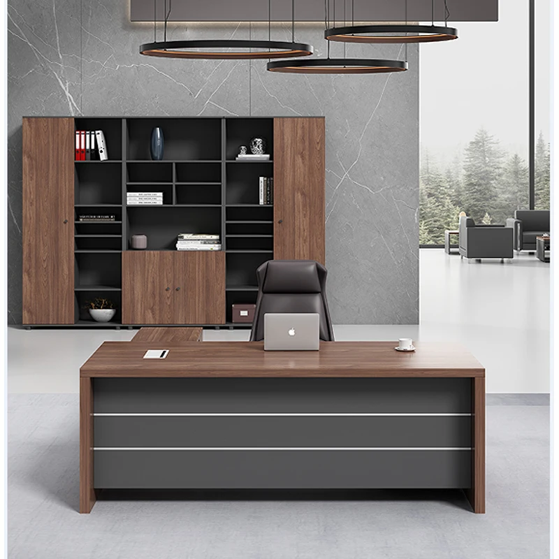 L Shaped Organizers Office Desk Corner Drawers Supplies European Computer Desks Luxury Reception Mesa Escritorio Home Furniture