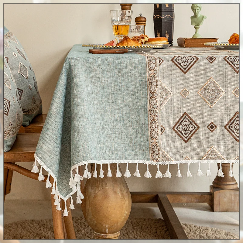 

Table Cloth Square Table Cloth Light Luxury High Grade Fabric Table Cloth