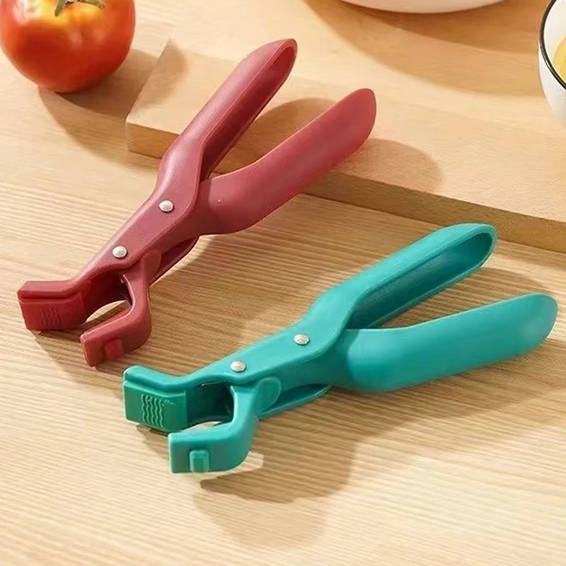 Hot Plate Gripper Clips Heat-Resistant Bowl & Pan Lifter Tongs 2