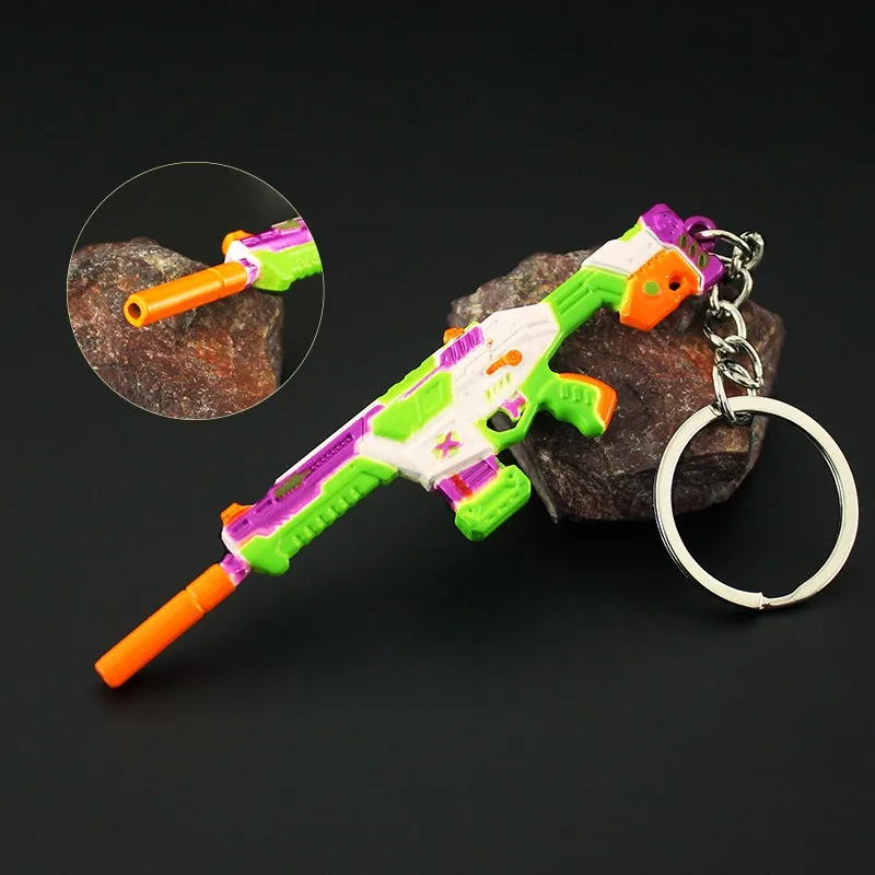 8cm Valorant Weapon Keychain BlastX Phantom Game Peripheral Variant Weapon Model Ornaments Collection Desktop Display Gift Toy