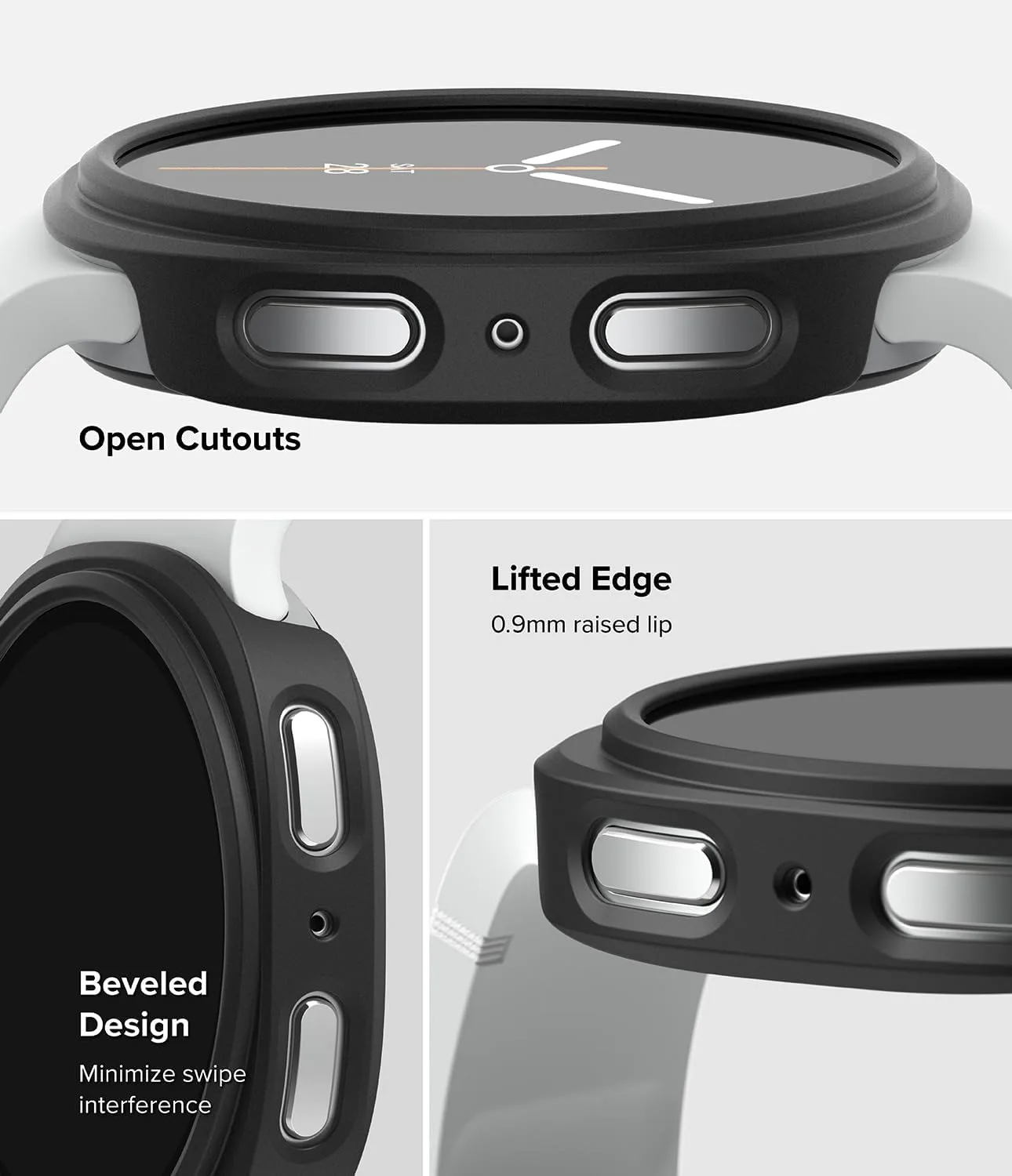 Matte Protective Hard Shell Case for Samsung Galaxy Watch 8 - Hollow Out Design Accessories