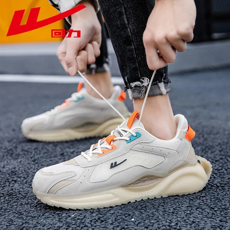 Warrior Luxury Brand Mens Casual Sneaker Fashion Airpillow Trendy Comfortable Running Shoes Jogging Traf  Dad's Shoes 3