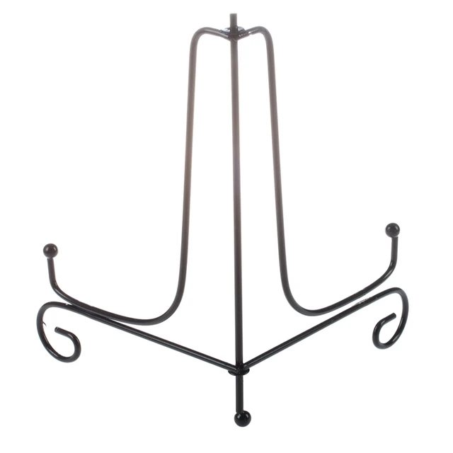 3 Dcs Iron Eastel Classic Display Állvány Tál Képkeret Könyv Artwor Black 4 Hüvelyk 10,5 Cm - Image 3