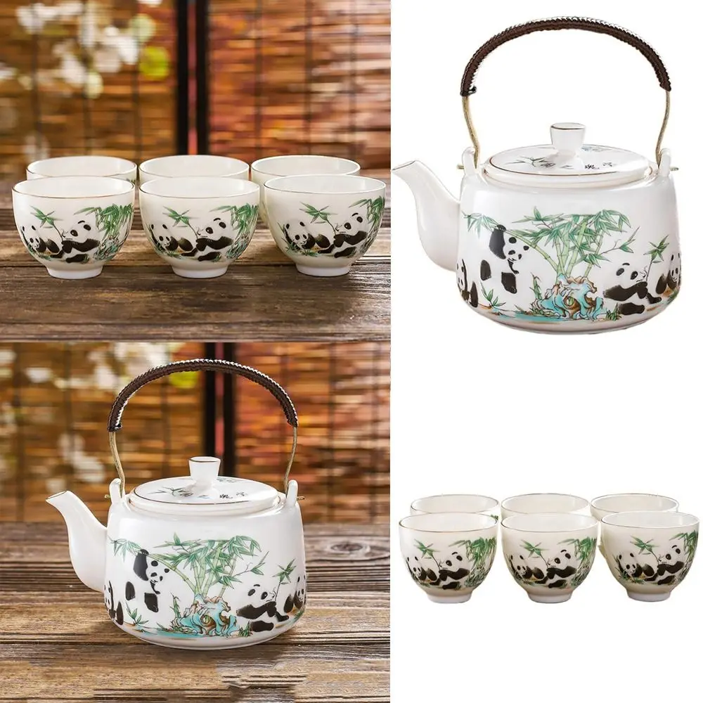 

Creative Tea Cup Set Portable Chinese Style Ceramic Travel Teaware Sets Cute Traditional Tea Maker Hand Gift