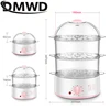 DMWD Household Electric Food Steamer 2L Mini Egg Boiler With Timer Knob Auto Shut-off Food Warmer 2/3 Layers Cooking Tools 6