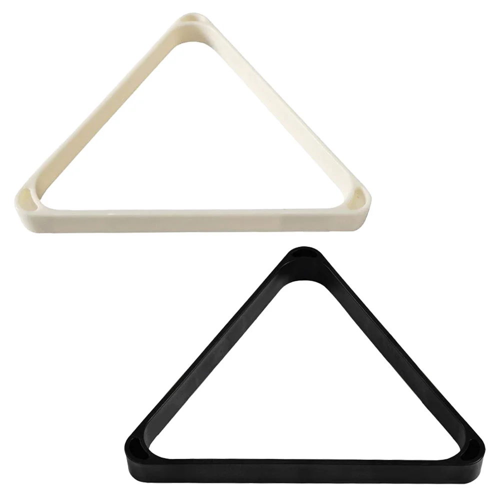 2 Pcs Triangle Billiard Frame Plastic Pool Rack Ball ganizer Sturdy Lightweight Durable Snooker Table Games Accessories