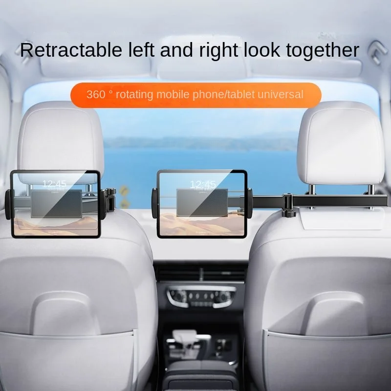 

Car Tablet Bracket Inner And Rear Seat Headrest Mobile Phone Stand IPad Foldable Telescopic Holder Support For Smartphone