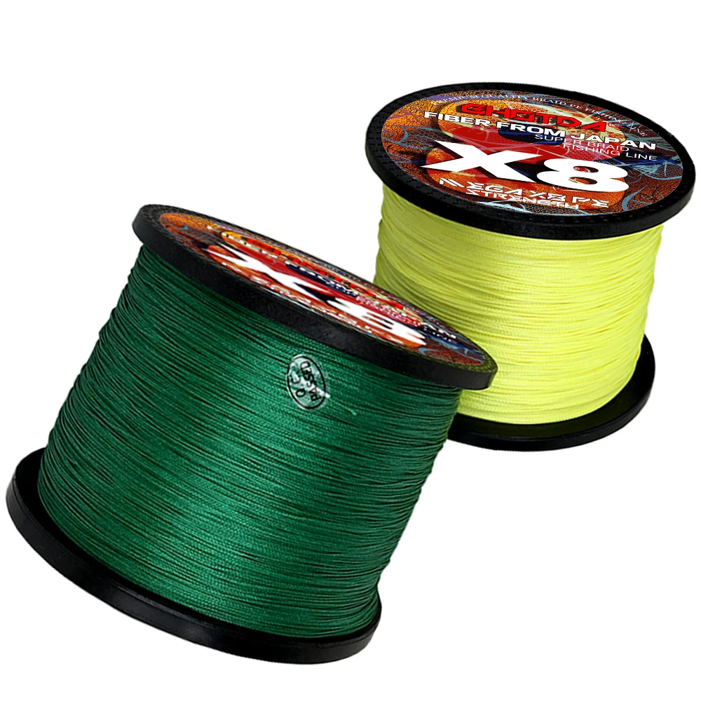 GHOTDA 4/8 Strands Pe Fiber Wires Lure Line Sea Fishing Braided Line
