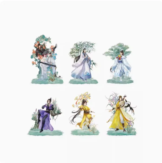 

Grandmaster of Demonic Culture, модель MDZS Wei Wuxian Lan Wangji Lin Lu Wen Ge Series фигурка на акриловой подставке, декоративная карта для стола